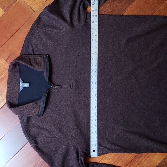 Van Heusen Flex Men's Large 1/4 zip casual dress sweater, sweatshirt. - Picture 6 of 12